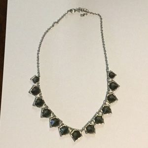 Silver and grey necklace